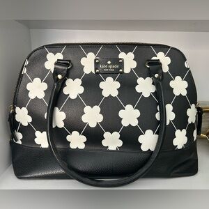 kate spade Black & White Floral Handbag